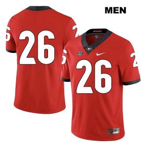 Men's Georgia Bulldogs NCAA #26 Tyrique McGhee Nike Stitched Red Legend Authentic No Name College Football Jersey RGZ8854KA